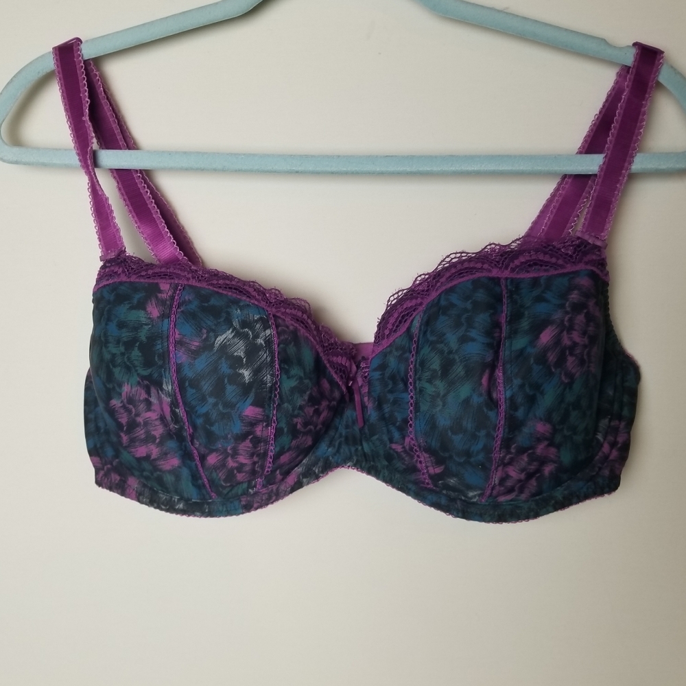 Freya Marina Floral and Lace Bra 36 E